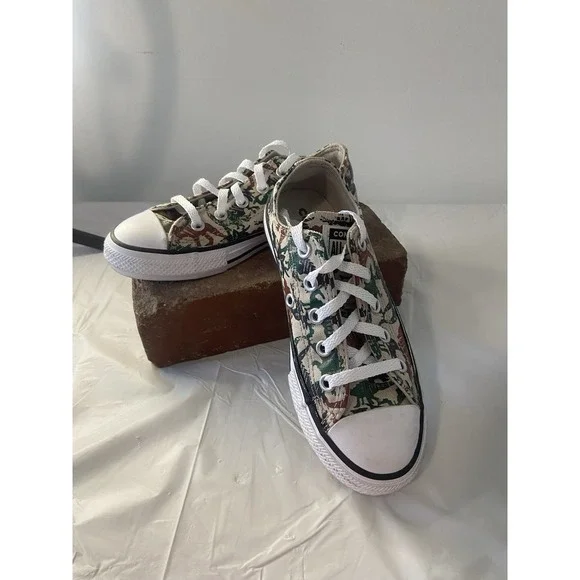 Unisex Converse All*Star Camo Dinosaur Low Top Tennis Shoes-Size Children's‎ 12 - Picture 7 of 14